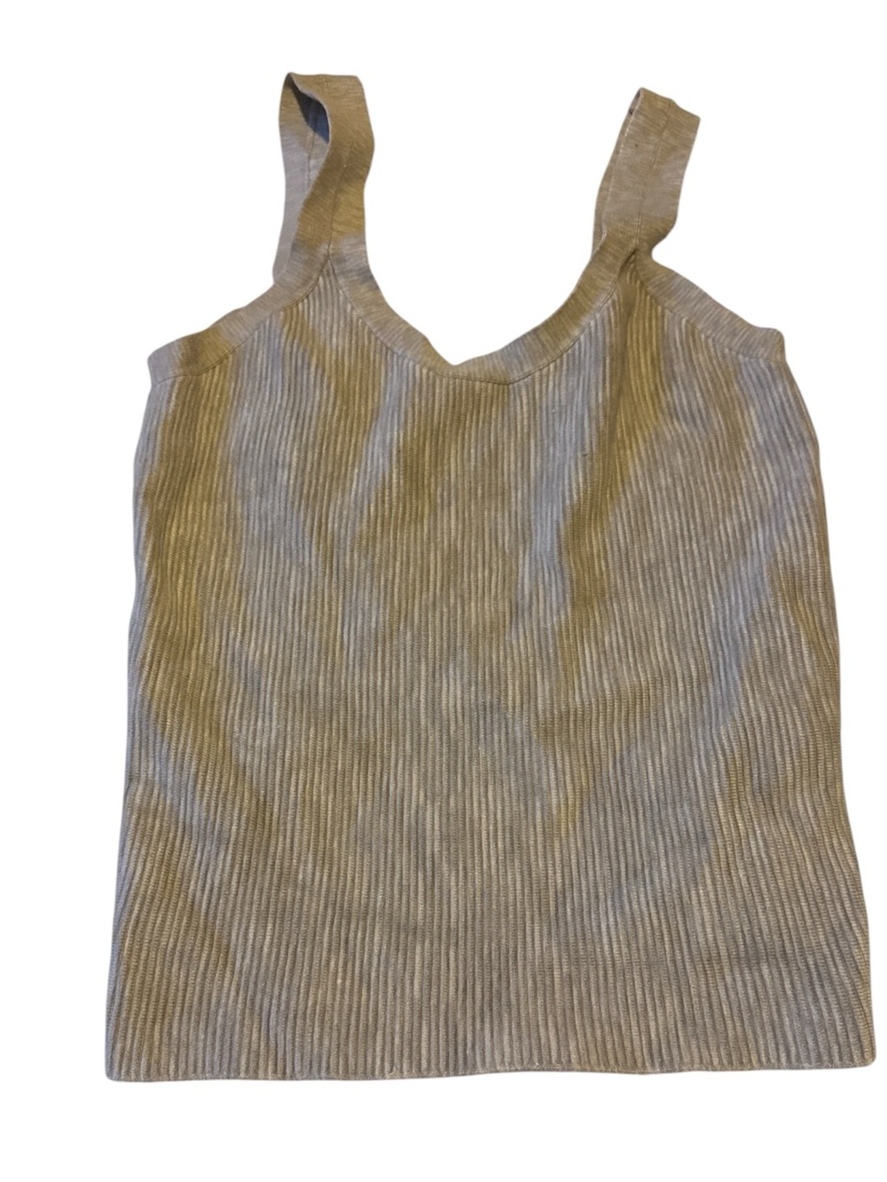 Abercrombie & Fitch Ribbed V-Neck M Tank Top Beige thick material Boho preppy